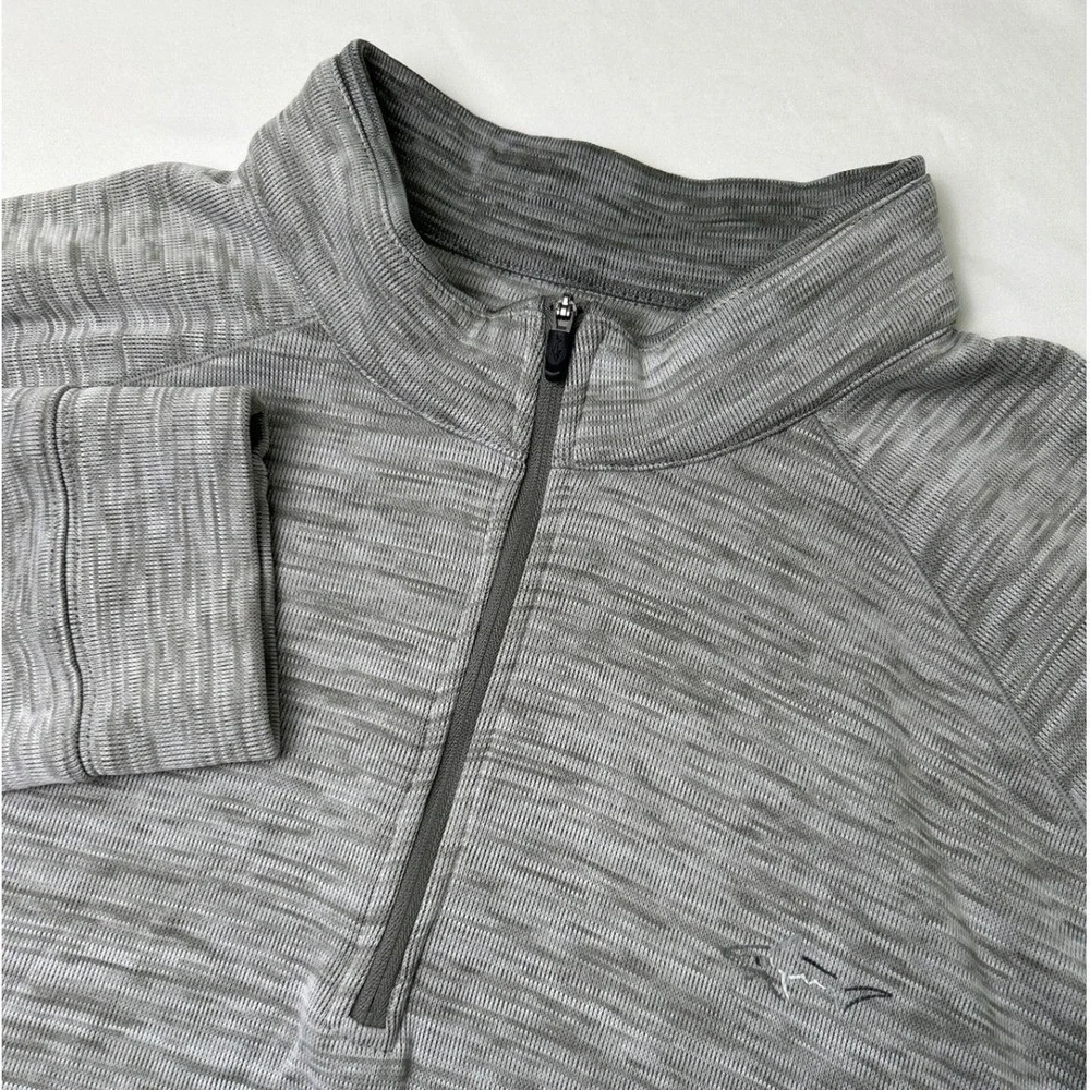 Greg Norman Mens Gray 1/4 Zip Pullover Long Sleeve Athletic Golf Shirt Size XXL